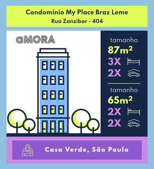 My Place Braz Leme - Rua Zanzibar 404 - Casa Verde - São Paulo - SP - 02512-010